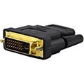 Nextgen HDMI to DVI-I Dual Link Video Cable Adapter - Female to Male Convertor - Black NE1586573